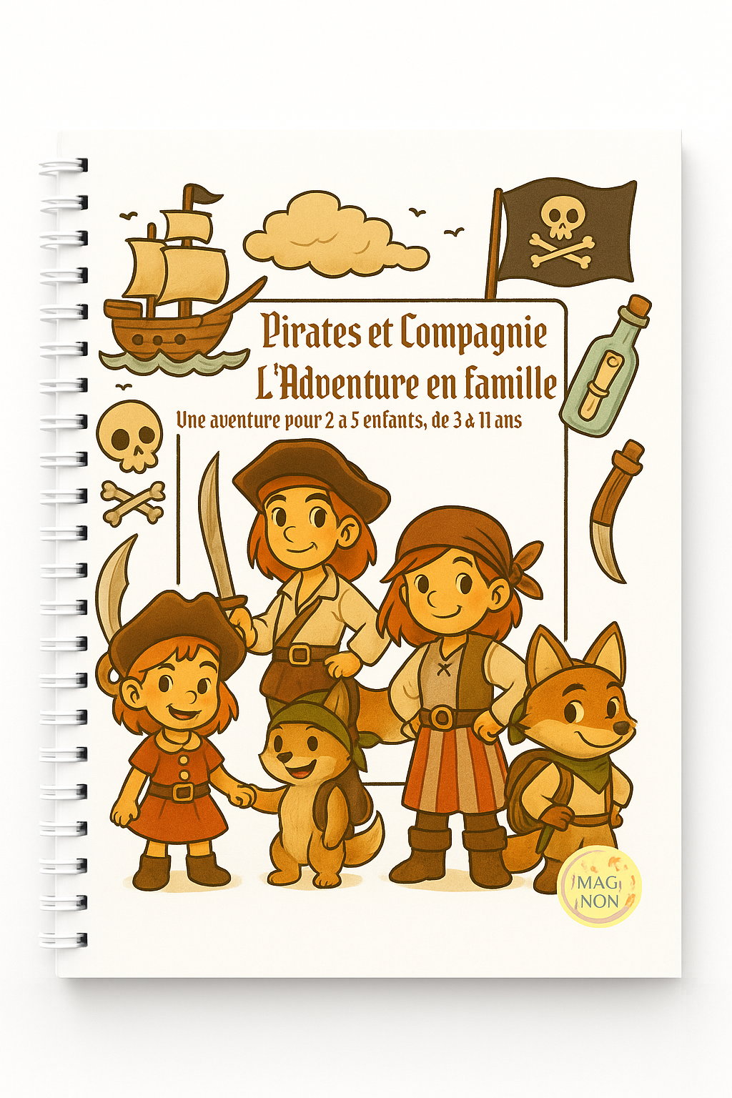 🏴☠️ Kit Fratrie : Pirates & Compagnie – L’Aventure en Famille - Version papier