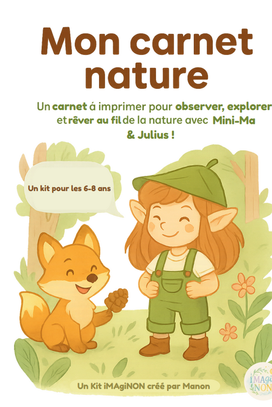 🌿 Kit d’activités à imprimer – Mission Nature 6–8 ans