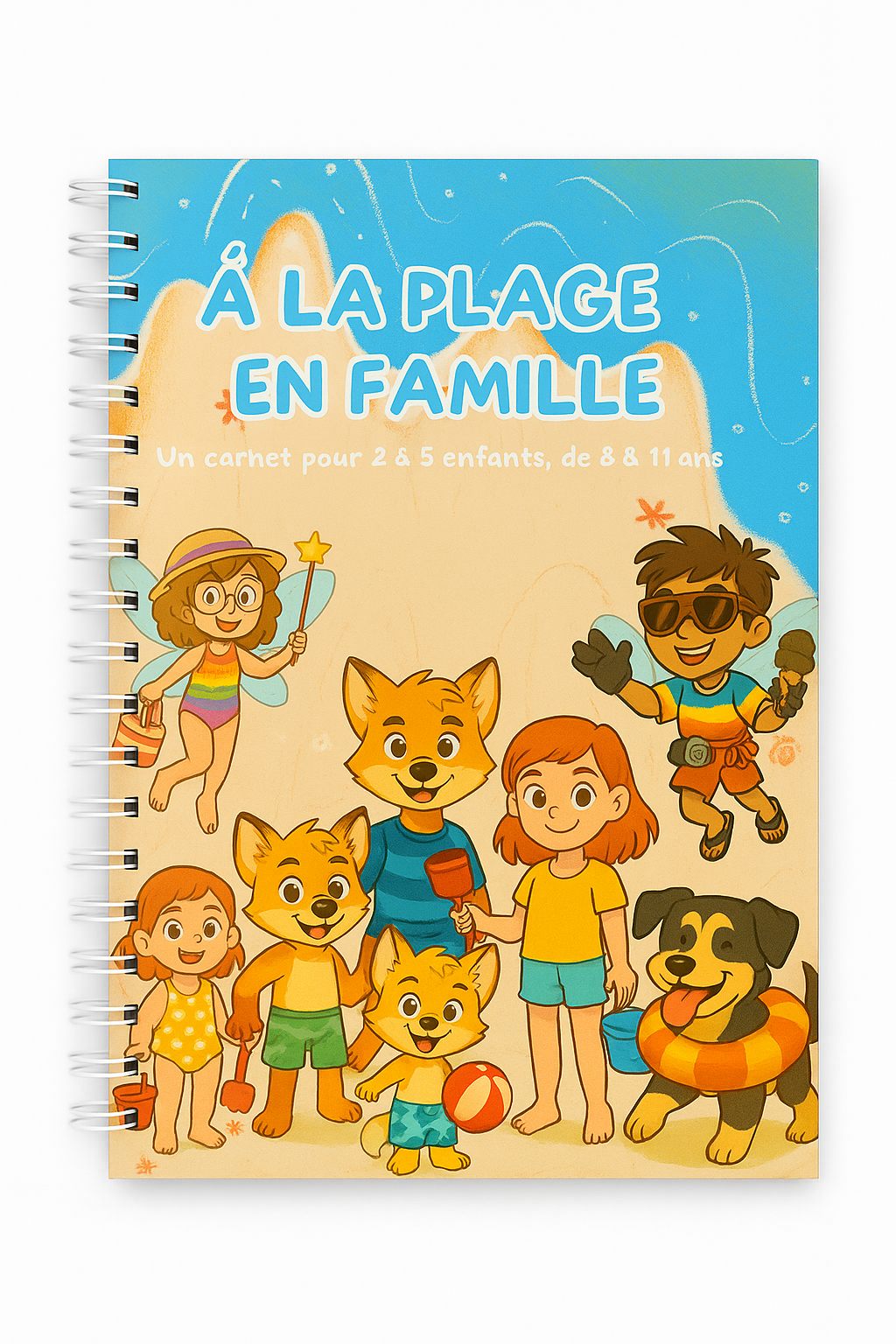 🌴 Kit fratrie – À la plage en famille - Version papier