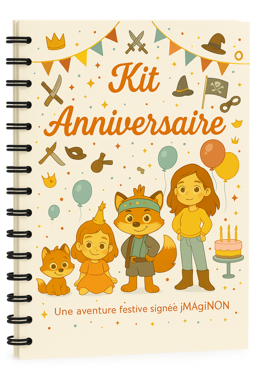 🎉 Kit Anniversaire iMAgiNON – Chasse au trésor personnalisée