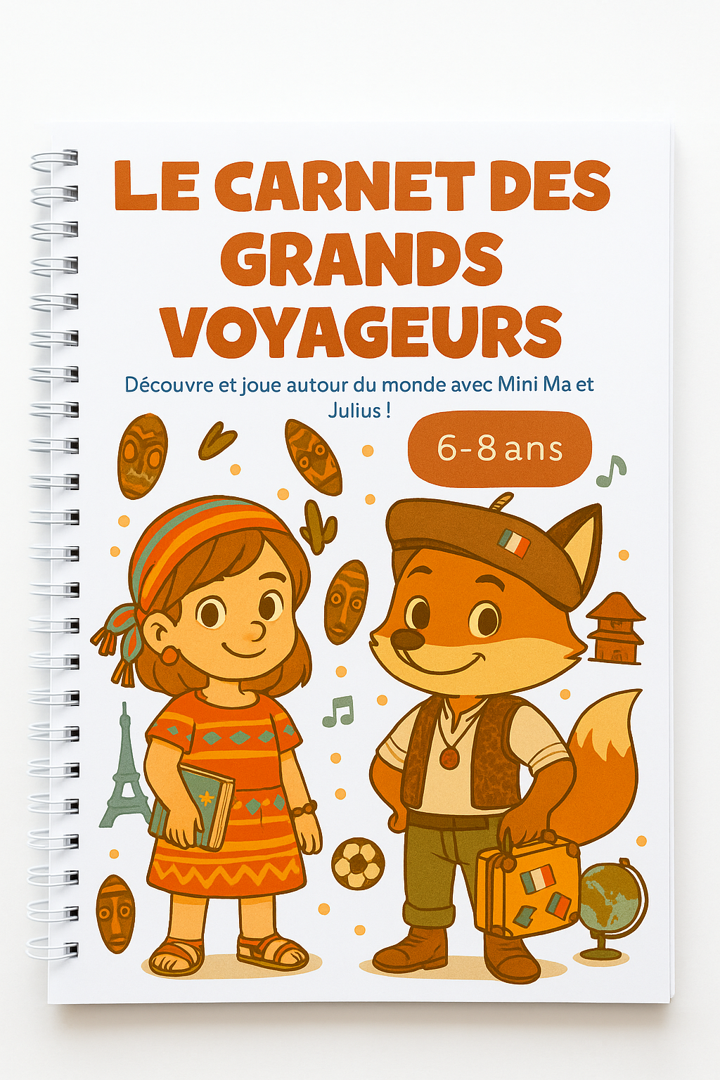 🌍 Kit d'activités - Tour du Monde (6-8 ans) - Version papier