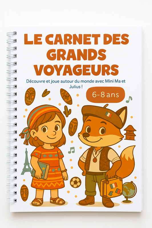 🌍 Kit d'activités - Tour du Monde (6-8 ans) - Version papier
