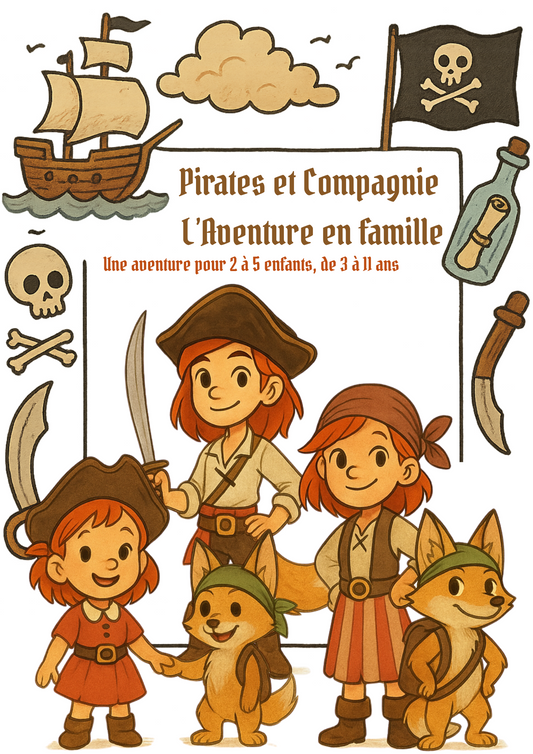 🏴☠️ Kit Fratrie : Pirates & Compagnie – L’Aventure en Famille