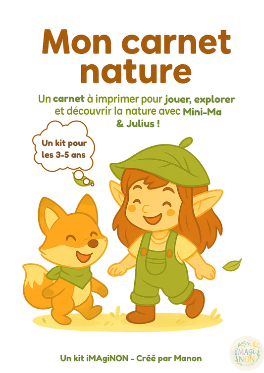 🌿Kit d’activités à imprimer – Mission Nature (3–5 ans)