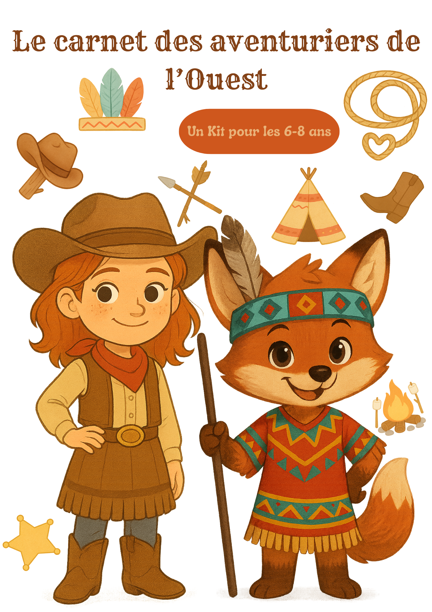 🎯 Kit d'activités à imprimer – Mission Far West (6-8 ans)