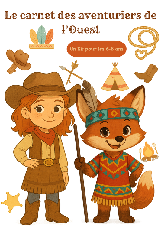 🎯 Kit d'activités à imprimer – Mission Far West (6-8 ans)