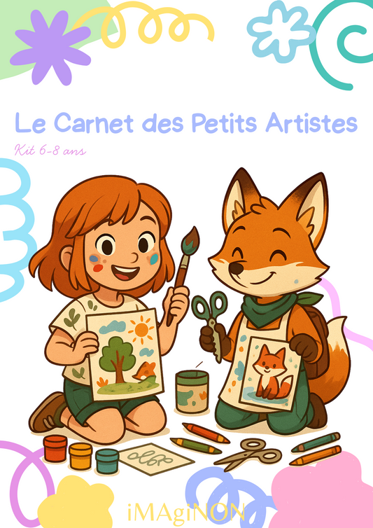 🎨 Kit d’activités à imprimer – Arts & Créations (6-8 ans)