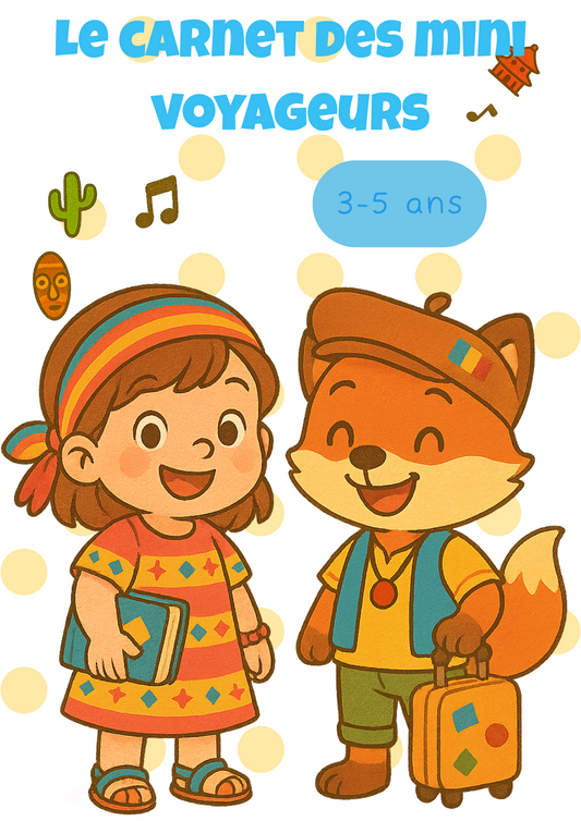 🌍 Kit d'activités à imprimer - Tour du Monde (3-5 ans)